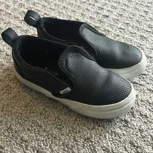 Perforated Leather Vans - Toddler 9.5